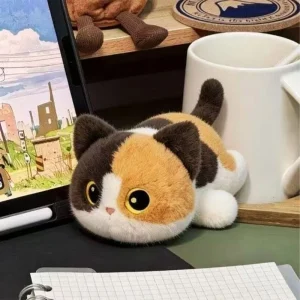 LKCOMO kattgosedjur 28–30 cm – siamesisk design med stora ögon
