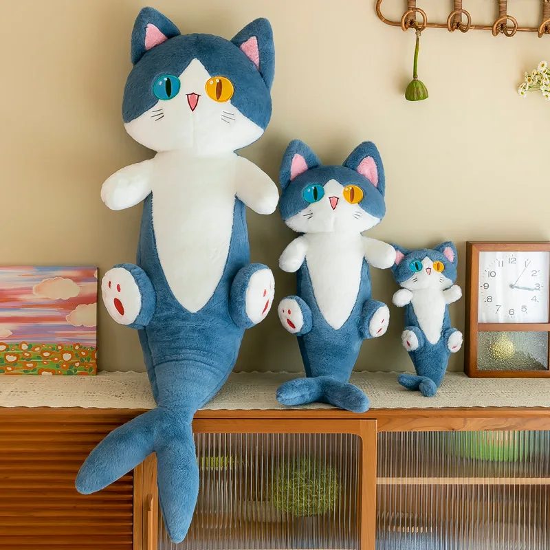 LKCOMO Shark Cat-gosedjur 50 eller 85 cm – plyschkudde 4 LKCOMO Shark Cat-gosedjur 50 eller 85 cm – plyschkudde - Bild 4