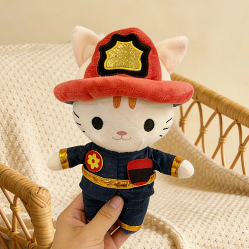 WSDUDU Little Hero Firefighter Cat – brandmanskatt gosedjur 22 cm 4 WSDUDU Little Hero Firefighter Cat – brandmanskatt gosedjur 22 cm - Bild 4