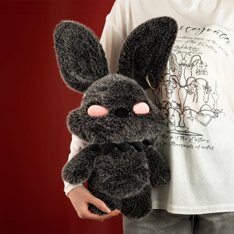 Luolicat Kawaii Gothic-kaningosedjur 50 cm – mjukt och fluffigt 5 Luolicat Kawaii Gothic-kaningosedjur 50 cm – mjukt och fluffigt - Bild 5