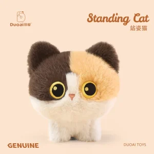 RTBXF stående kattgosedjur 18 cm – svart katt med lekfull design 11 RTBXF stående kattgosedjur 18 cm – svart katt med lekfull design