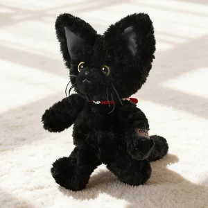 MIAOOWA svart kattgosedjur 30/45 cm med gula ögon – mjuk plyschkudde 10 MIAOOWA svart kattgosedjur 30/45 cm med gula ögon – mjuk plyschkudde
