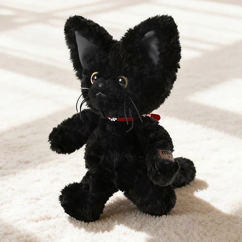 MIAOOWA svart kattgosedjur 30/45 cm med gula ögon – mjuk plyschkudde 5 MIAOOWA svart kattgosedjur 30/45 cm med gula ögon – mjuk plyschkudde - Bild 5