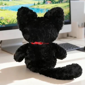 MIAOOWA svart kattgosedjur 30/45 cm med gula ögon – mjuk plyschkudde 11 MIAOOWA svart kattgosedjur 30/45 cm med gula ögon – mjuk plyschkudde