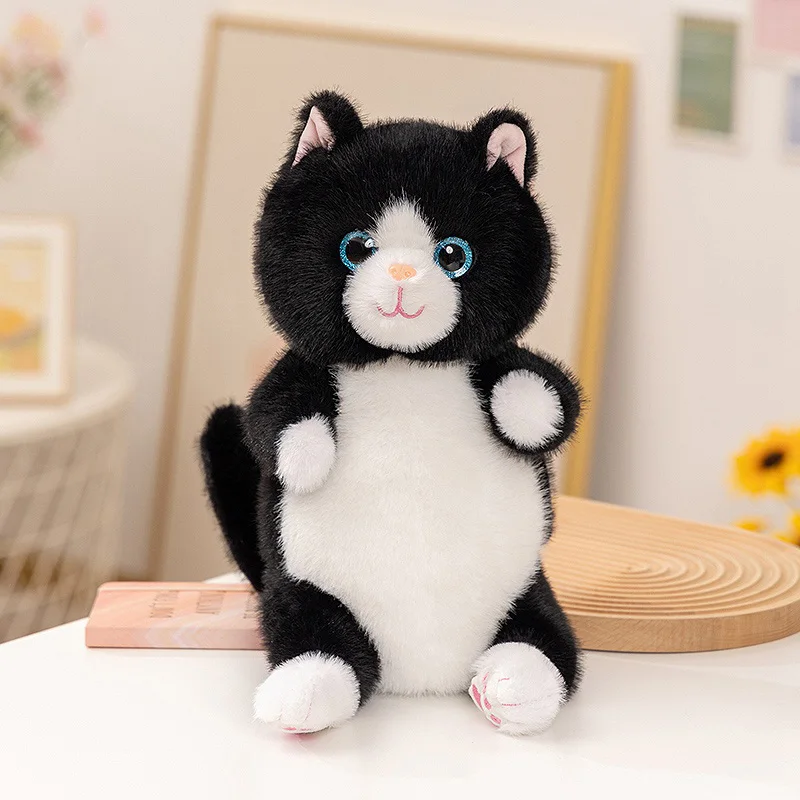 Randigt kattgosedjur med ryggsäcksdesign 20–30 cm 2 Randigt kattgosedjur med ryggsäcksdesign 20–30 cm - Bild 2