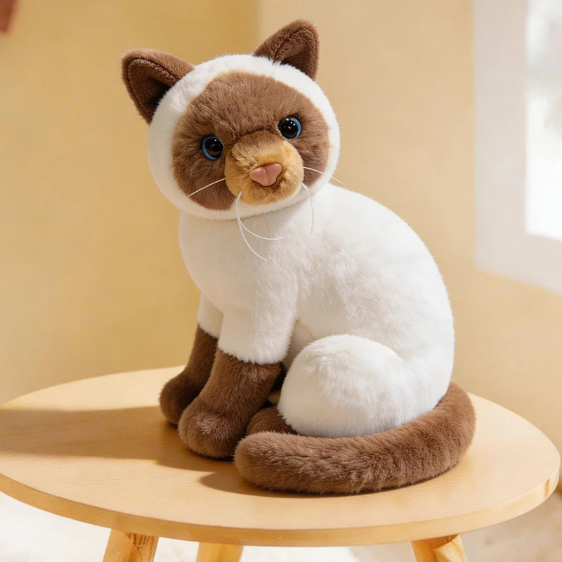YUZHINUO realistiskt kattgosedjur 20–26 cm – flera färgvarianter 12 YUZHINUO realistiskt kattgosedjur 20–26 cm – flera färgvarianter - Bild 12