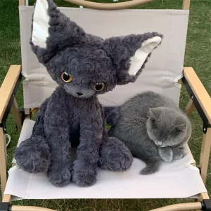 Alternative view of KUKI CAT Black Cat gosedjur i kawaii-stil, 30 eller 40 cm