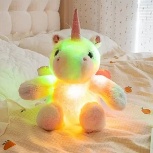 The Latest Luminous Unicorn Horse Kawaii Plush Toy Figurine Doll Cartoon Anime Cute Companion Sleeping Children Gift Doll 13 The Latest Luminous Unicorn Horse Kawaii Plush Toy Figurine Doll Cartoon Anime Cute Companion Sleeping Children Gift Doll