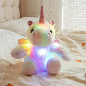 Alternative view of The Latest Luminous Unicorn Horse Kawaii Plush Toy Figurine Doll Cartoon Anime Cute Companion Sleeping Children Gift Doll