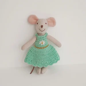 Mus gosedjur, Crochet dresses och Handmade, handgjort miniformat söta virkade 31 Mus gosedjur, Crochet dresses och Handmade, handgjort miniformat söta virkade