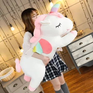 Enhörning gosedjur i kawaii-stil, stor hästkudde för barn och flickor, 25–100 cm 13 Enhörning gosedjur i kawaii-stil, stor hästkudde för barn och flickor, 25–100 cm
