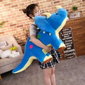 långt dinosaurie gosedjur i extra stor modell med mjuk och gosig känsla, 120 cm