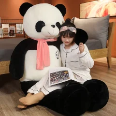 Sött, mjukt panda gosedjur för barn och som present till födelsedag eller jul, 100–120 cm