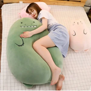Dinosaurie gosedjur som stor kudde med söt fårdesign i kawaii-stil för alla hjärtans dag