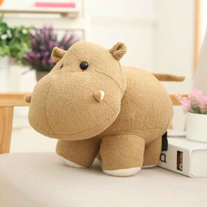 Elefant gosedjur, tecknad och mjuk, hippo flodhästfigur stoppad djurleksak, 20–35 cm 3 Elefant gosedjur, tecknad och mjuk, hippo flodhästfigur stoppad djurleksak, 20–35 cm - Bild 3