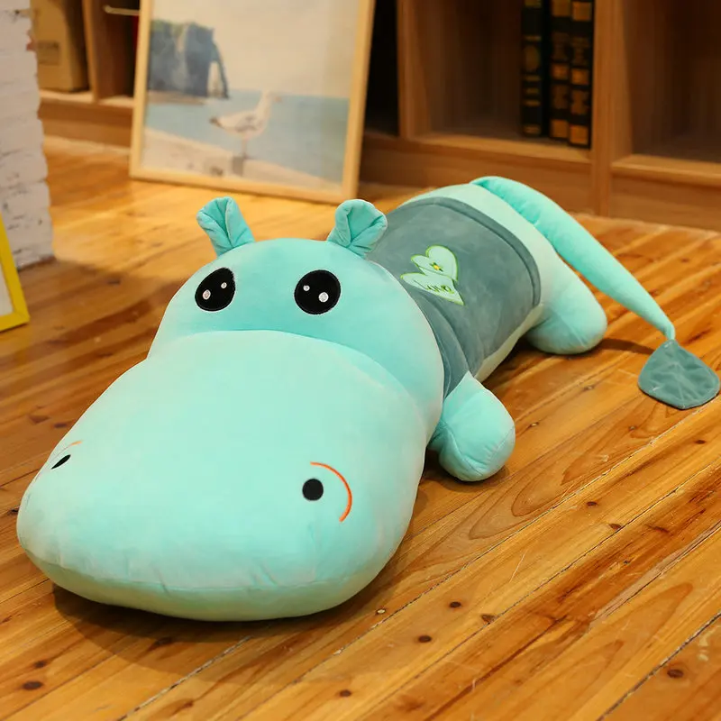 Stort och sött Hippo gosedjur, lång kudde för soffa eller säng, 6 färger, 60–150 cm 9 Stort och sött Hippo gosedjur, lång kudde för soffa eller säng, 6 färger, 60–150 cm - Bild 9
