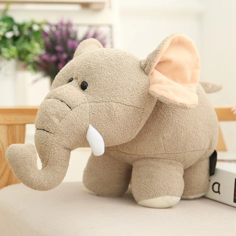 Elefant gosedjur, tecknad och mjuk, hippo flodhästfigur stoppad djurleksak, 20–35 cm 4 Elefant gosedjur, tecknad och mjuk, hippo flodhästfigur stoppad djurleksak, 20–35 cm - Bild 4