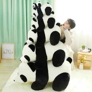 Alternative view of Kramvänligt panda gosedjur i kawaii-stil, naturtroget som leksak och födelsedagspresent