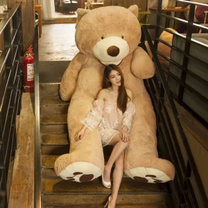 Mjukt björn gosedjur med jättestor teddybjörnsdesign, 100–200 cm, present för barn