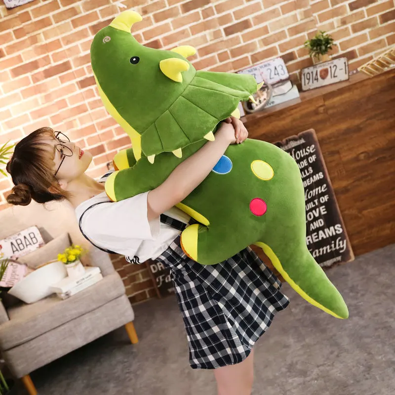 Dinosaurie gosedjur som stor, mjuk plyschkudde med kreativ design, 40–100 cm 4 Dinosaurie gosedjur som stor, mjuk plyschkudde med kreativ design, 40–100 cm - Bild 4