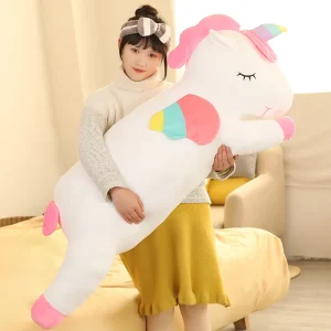 Enhörning gosedjur i kawaii-stil, stor hästkudde för barn och flickor, 25–100 cm 12 Enhörning gosedjur i kawaii-stil, stor hästkudde för barn och flickor, 25–100 cm