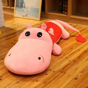 Stort och sött Hippo gosedjur, lång kudde för soffa eller säng, 6 färger, 60–150 cm 16 Stort och sött Hippo gosedjur, lång kudde för soffa eller säng, 6 färger, 60–150 cm