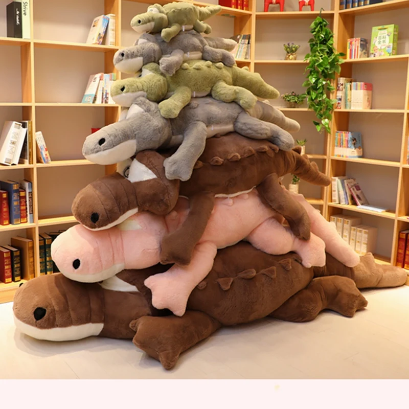 Crocodile gosedjur som mjuk liggande kudde i tecknad stil, present och leksak 3 Crocodile gosedjur som mjuk liggande kudde i tecknad stil, present och leksak - Bild 3