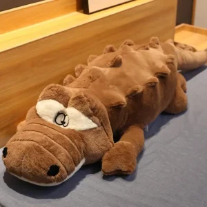 Crocodile gosedjur som mjuk liggande kudde i tecknad stil, present och leksak 18 Crocodile gosedjur som mjuk liggande kudde i tecknad stil, present och leksak
