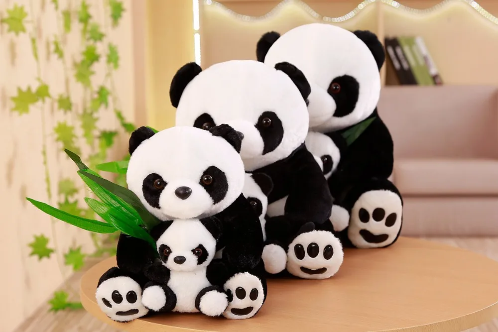 Sött panda gosedjur med mamma och son, present till barn, flickor och vänner 4 Sött panda gosedjur med mamma och son, present till barn, flickor och vänner - Bild 4