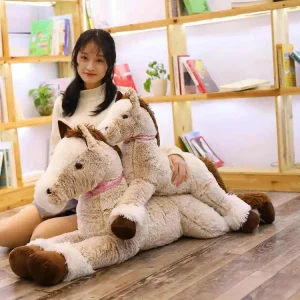 Horse gosedjur, 90–120 cm stort mjukdjur för barn, födelsedagspresent och dekoration 10 Horse gosedjur, 90–120 cm stort mjukdjur för barn, födelsedagspresent och dekoration