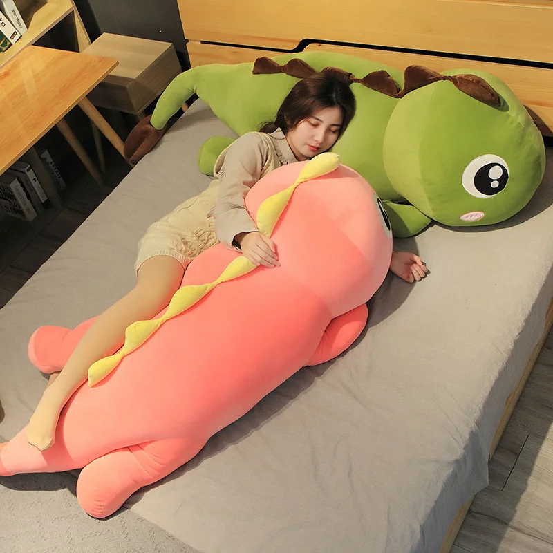 Dinosaurie gosedjur som lång kramkudde med kawaii-design i anime-stil, 60 cm 3 Dinosaurie gosedjur som lång kramkudde med kawaii-design i anime-stil, 60 cm - Bild 3