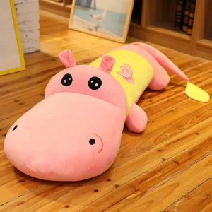 Stort och sött Hippo gosedjur, lång kudde för soffa eller säng, 6 färger, 60–150 cm 17 Stort och sött Hippo gosedjur, lång kudde för soffa eller säng, 6 färger, 60–150 cm