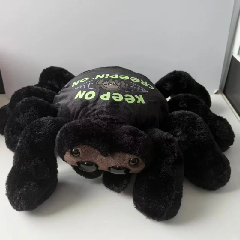 Lucas the Spider, söt svart spindelfigur med hoppande design i anime-stil, present 2 Lucas the Spider, söt svart spindelfigur med hoppande design i anime-stil, present - Bild 2