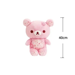 Rilakkuma björn gosedjur med körsbärsblommor, söt födelsedagspresent för barn, 40–50 cm 17 Rilakkuma björn gosedjur med körsbärsblommor, söt födelsedagspresent för barn, 40–50 cm