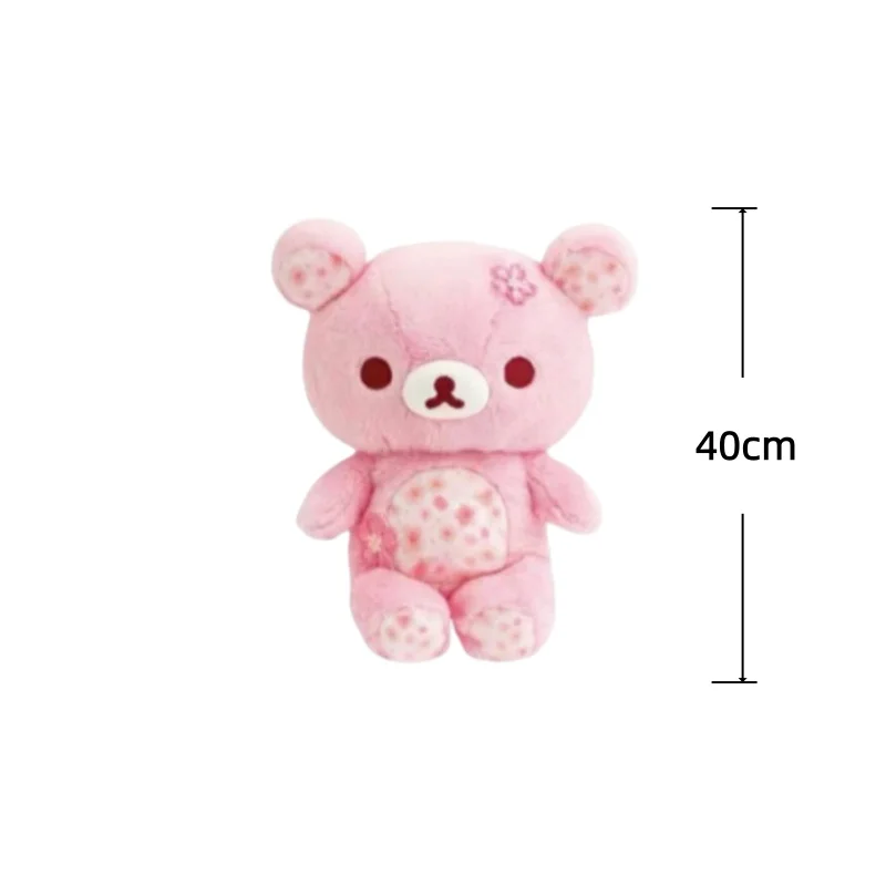 Rilakkuma björn gosedjur med körsbärsblommor, söt födelsedagspresent för barn, 40–50 cm 9 Rilakkuma björn gosedjur med körsbärsblommor, söt födelsedagspresent för barn, 40–50 cm - Bild 9