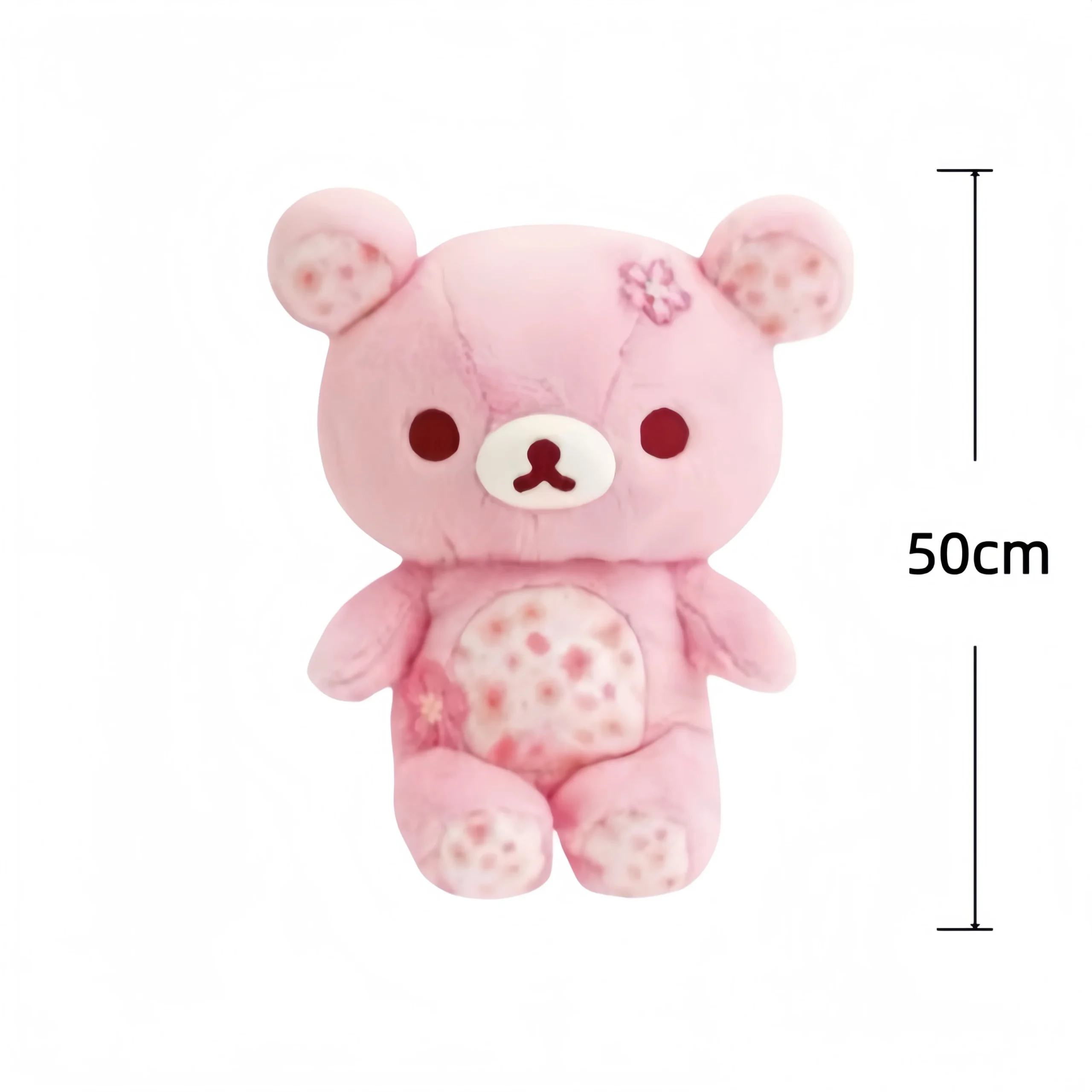Rilakkuma björn gosedjur med körsbärsblommor, söt födelsedagspresent för barn, 40–50 cm 26 Rosa Rilakkuma-björn i storleksalternativet 50 cm.