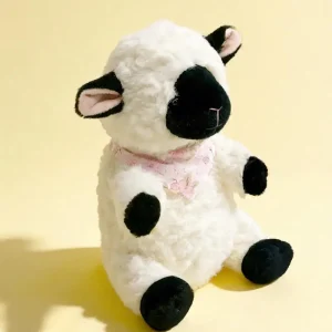 Kawaii får gosedjur som fluffig kramkudde med svart ansikte i tecknad stil, 22 cm 15 Kawaii får gosedjur som fluffig kramkudde med svart ansikte i tecknad stil, 22 cm