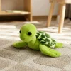 Grönt tortoise gosedjur med söt, naturtrogen design i vatteninspirerad stil 17 Grönt tortoise gosedjur med söt, naturtrogen design i vatteninspirerad stil