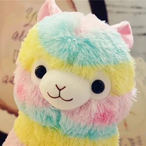 Får gosedjur, Rainbow och kawaii style, alpaca regnbågsstil mjuk alpacka, 20 cm 11 Får gosedjur, Rainbow och kawaii style, alpaca regnbågsstil mjuk alpacka, 20 cm