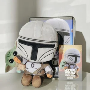 The Mandalorian och Grogu Cosbi-nyckelring i blind box med utdragbart snöre