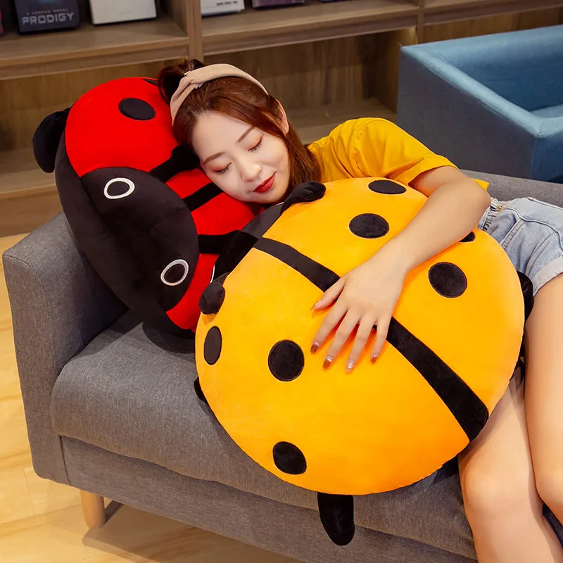 Sött och färgglatt Ladybug/ladybird insect gosedjur som mjuk kudde till flickor, 35–70 cm 5 Sött och färgglatt Ladybug/ladybird insect gosedjur som mjuk kudde till flickor, 35–70 cm - Bild 5