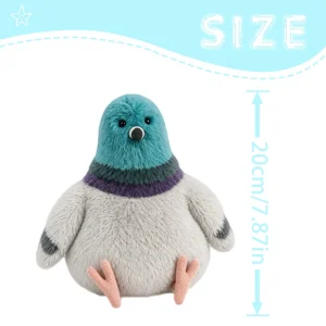 Pigeon gosedjur på med rund, knubbig form och mjuk, verklighetstrogen stil, 20 cm 12 Pigeon gosedjur på med rund, knubbig form och mjuk, verklighetstrogen stil, 20 cm