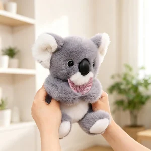 Koala plyschkudde med sött lövmönster, mjuk sovkompis från Australien, 22 cm 11 Koala plyschkudde med sött lövmönster, mjuk sovkompis från Australien, 22 cm