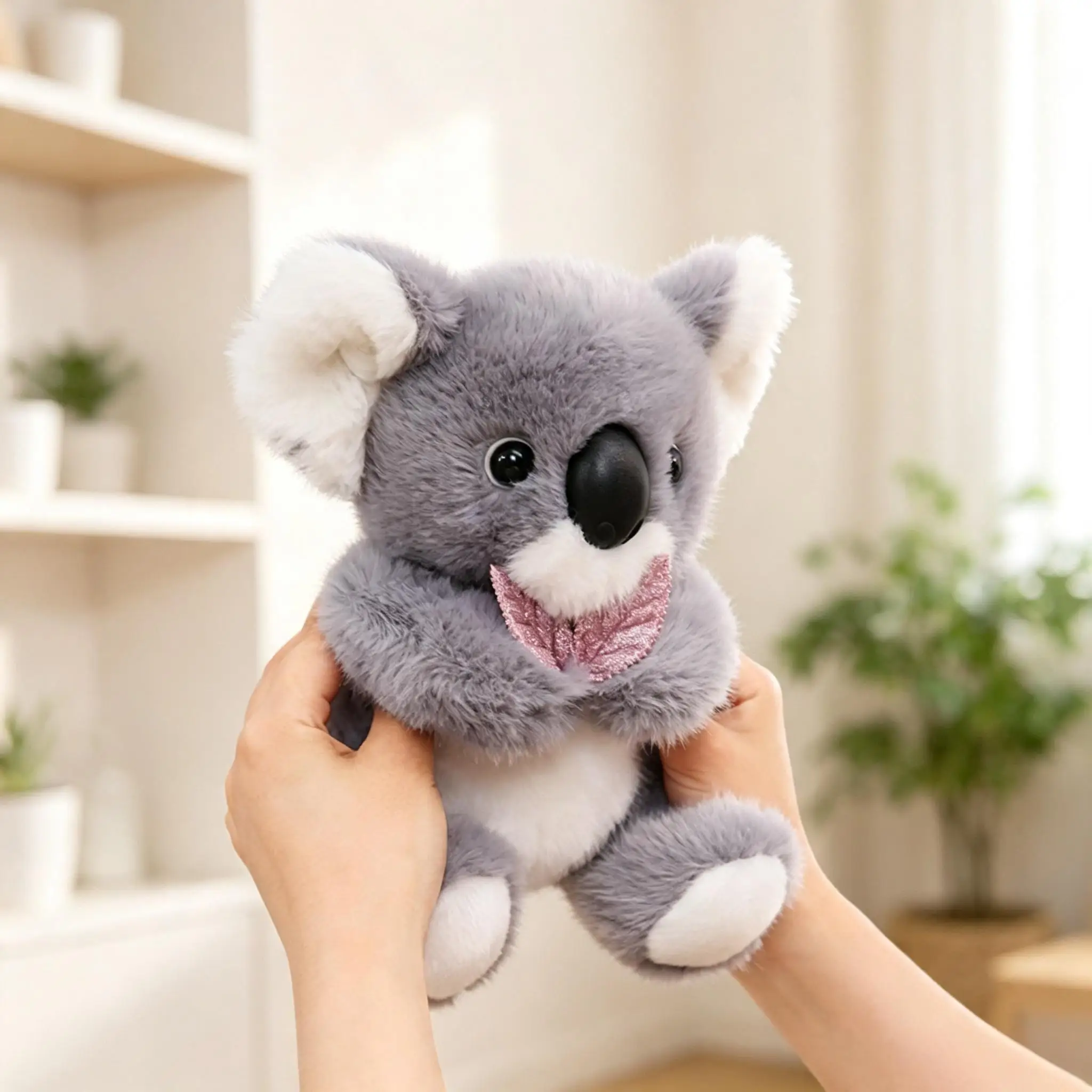 Koala plyschkudde med sött lövmönster, mjuk sovkompis från Australien, 22 cm 5 Koala plyschkudde med sött lövmönster, mjuk sovkompis från Australien, 22 cm - Bild 5