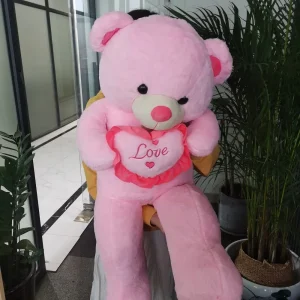 Kawaii björn gosedjur med LOVE-design, stor mjuk kramkudde som present, 80–100 cm 12 Kawaii björn gosedjur med LOVE-design, stor mjuk kramkudde som present, 80–100 cm