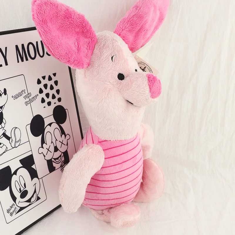 Piglet gosedjur, anime style och kawaii (söt) style, winnie pooh gris stil, 30 cm 20 Visa den ljusrosa grisen med stora rosa öron och randig tröja.