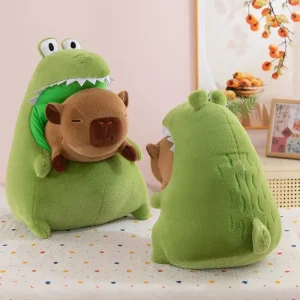 Kapybara gosedjur som krokodil, gullig animeinspirerad gosedjurskudde för barn 9 Kapybara gosedjur som krokodil, gullig animeinspirerad gosedjurskudde för barn