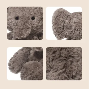 Elefant gosedjur som mjuk kawaii-inspirerad kudde, söt elefantunge på, 37 cm