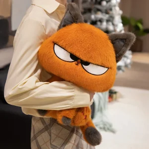 25 cm orange katt gosedjur med söt, cool och kreativ design för barn och hemmet