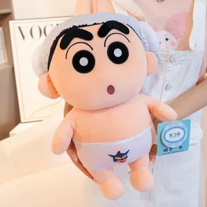 Roligt Crayon Shin Chan gosedjur i tecknad animefigur med badmössa och underkläder 11 Roligt Crayon Shin Chan gosedjur i tecknad animefigur med badmössa och underkläder